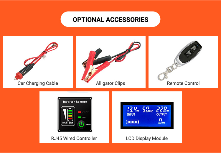 1500W DC 12V 24V 48V  AC 110V 220V Solar Power Inverter